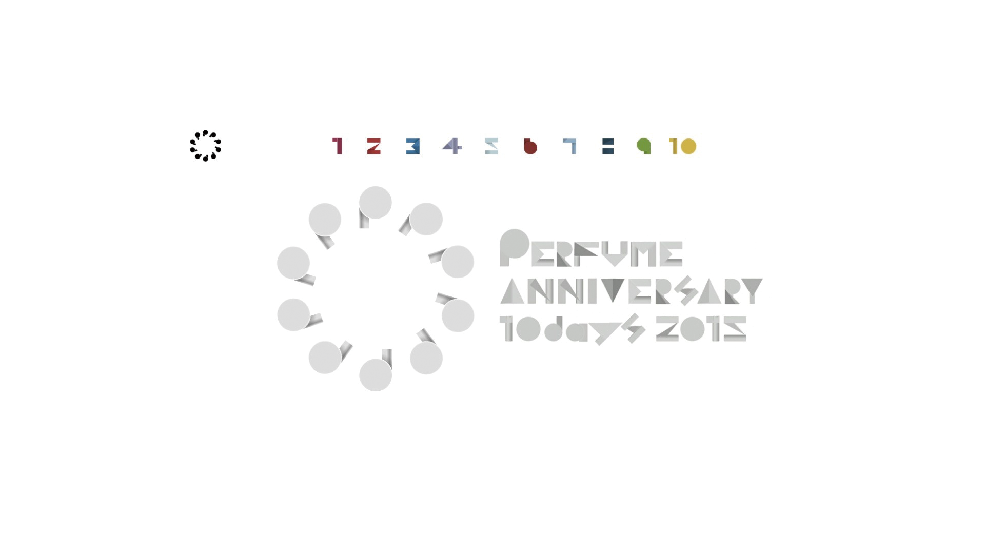 Perfume Anniversary 10days 2015 PPPPPPPPPP LIVE 3:5:6:9 /LOGO